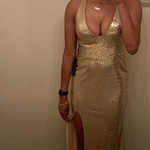 gold / champagne dress